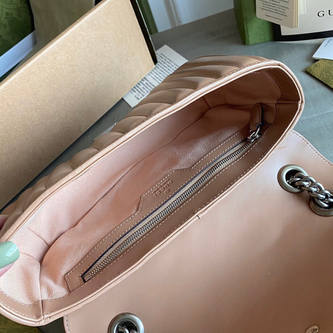 Marmont small shoulder bag Black / White / Dusty Pink / Gray Blue