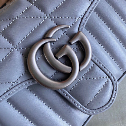 Marmont small shoulder bag Black / White / Dusty Pink / Gray Blue