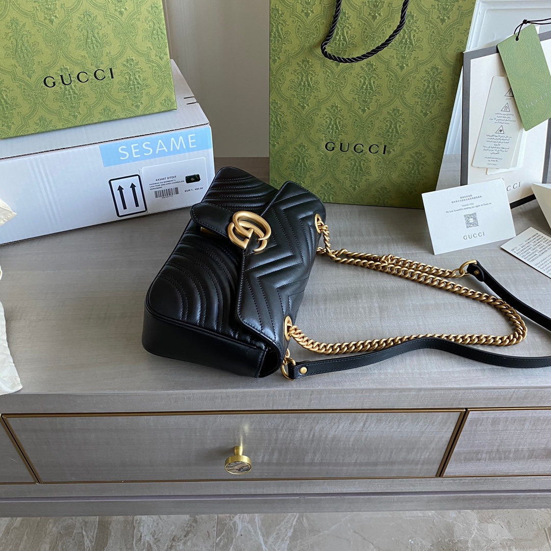 Marmont small shoulder bag Black / White / Red / Gray Blue