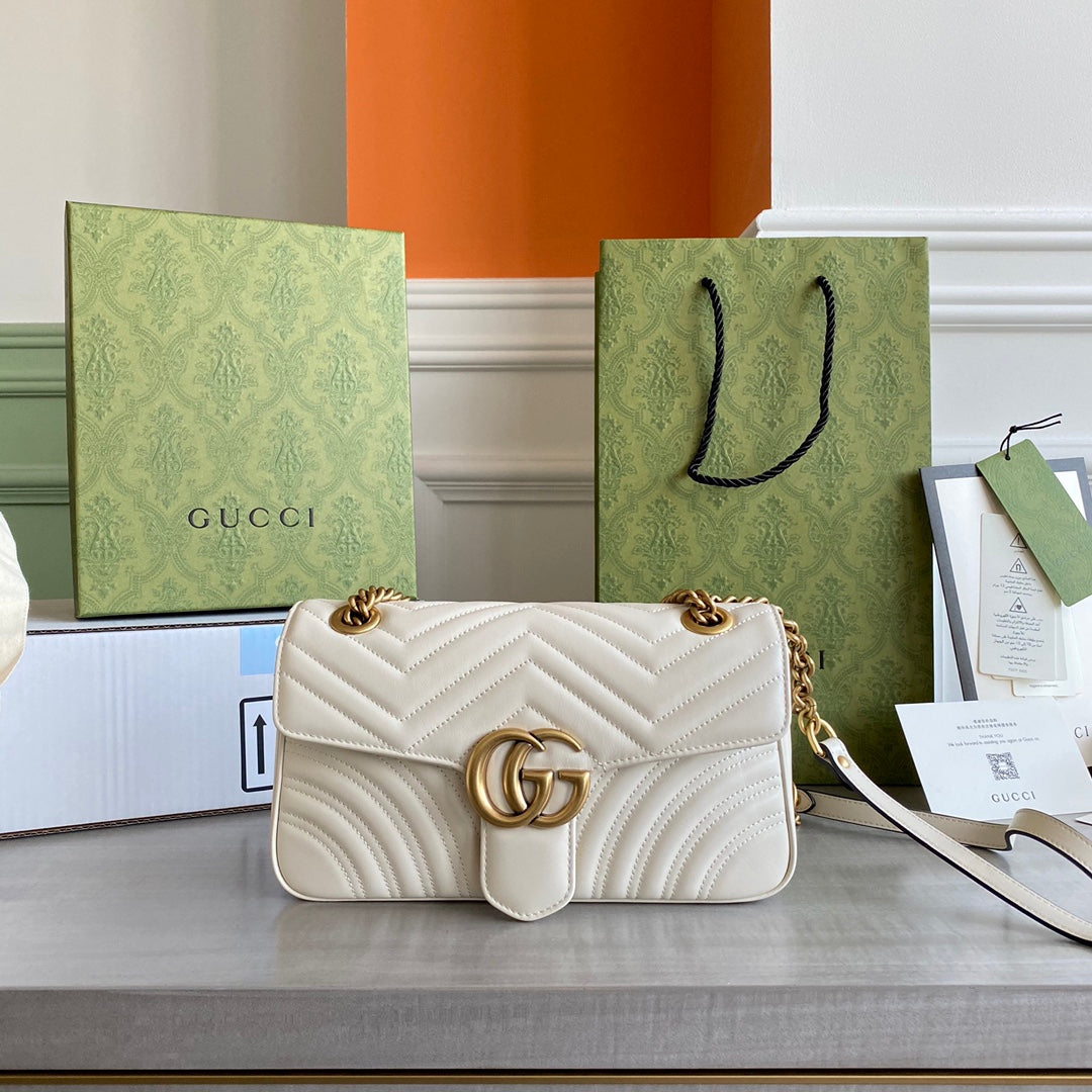 Marmont small shoulder bag Black / White / Red / Gray Blue