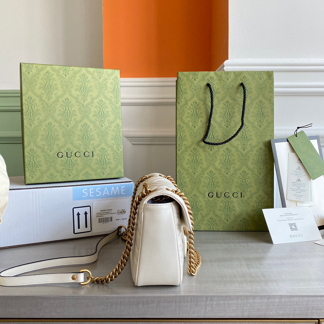 Marmont small shoulder bag Black / White / Red / Gray Blue