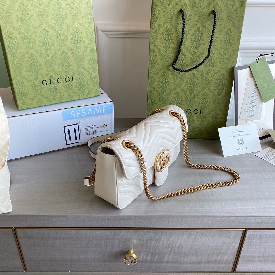 Marmont small shoulder bag Black / White / Red / Gray Blue