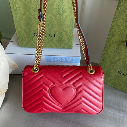 Marmont small shoulder bag Black / White / Red / Gray Blue