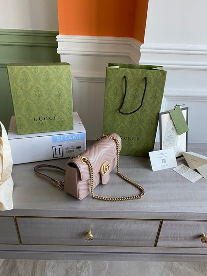 Marmont small shoulder bag Black / White / Red / Gray Blue