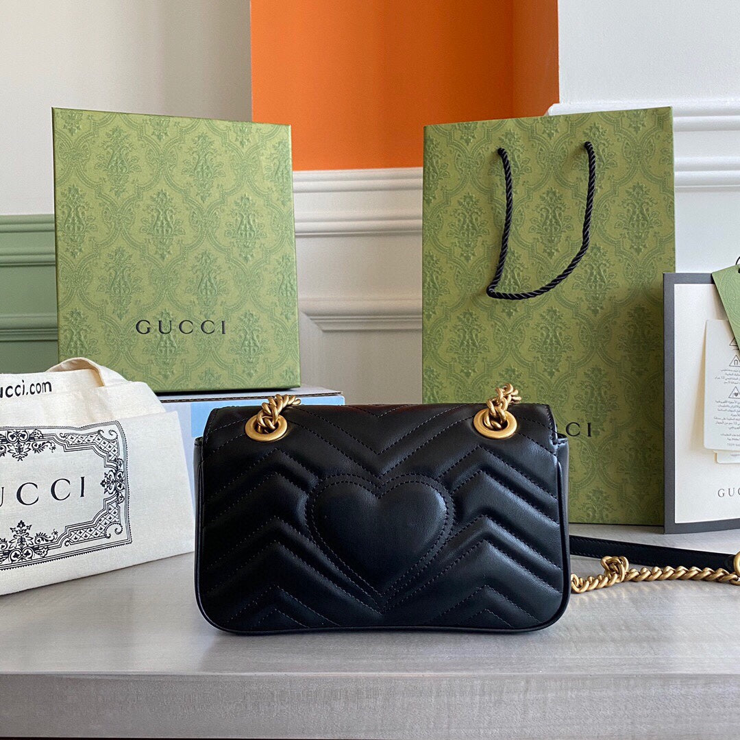 Marmont mini shoulder bag Black / White / Red / Gray Blue