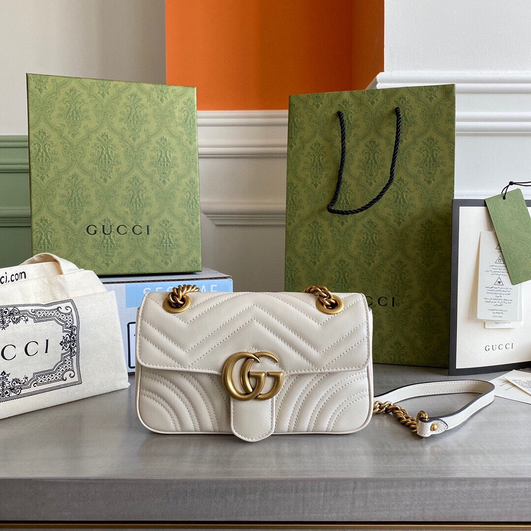 Marmont mini shoulder bag Black / White / Red / Gray Blue