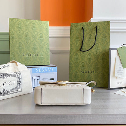 Marmont mini shoulder bag Black / White / Red / Gray Blue