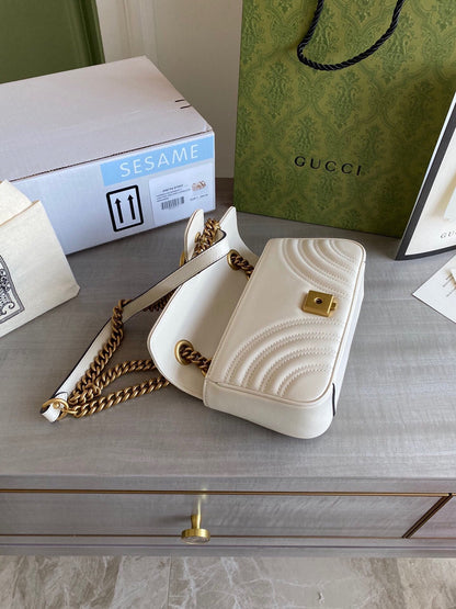 Marmont mini shoulder bag Black / White / Red / Gray Blue