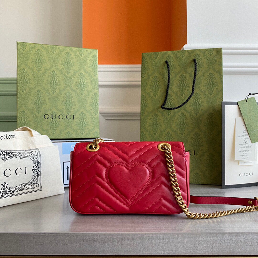 Marmont mini shoulder bag Black / White / Red / Gray Blue