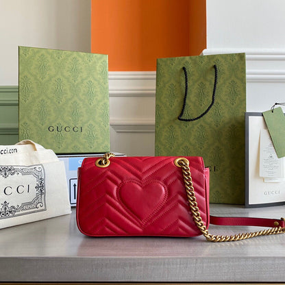 Marmont mini shoulder bag Black / White / Red / Gray Blue