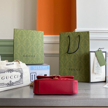 Marmont mini shoulder bag Black / White / Red / Gray Blue