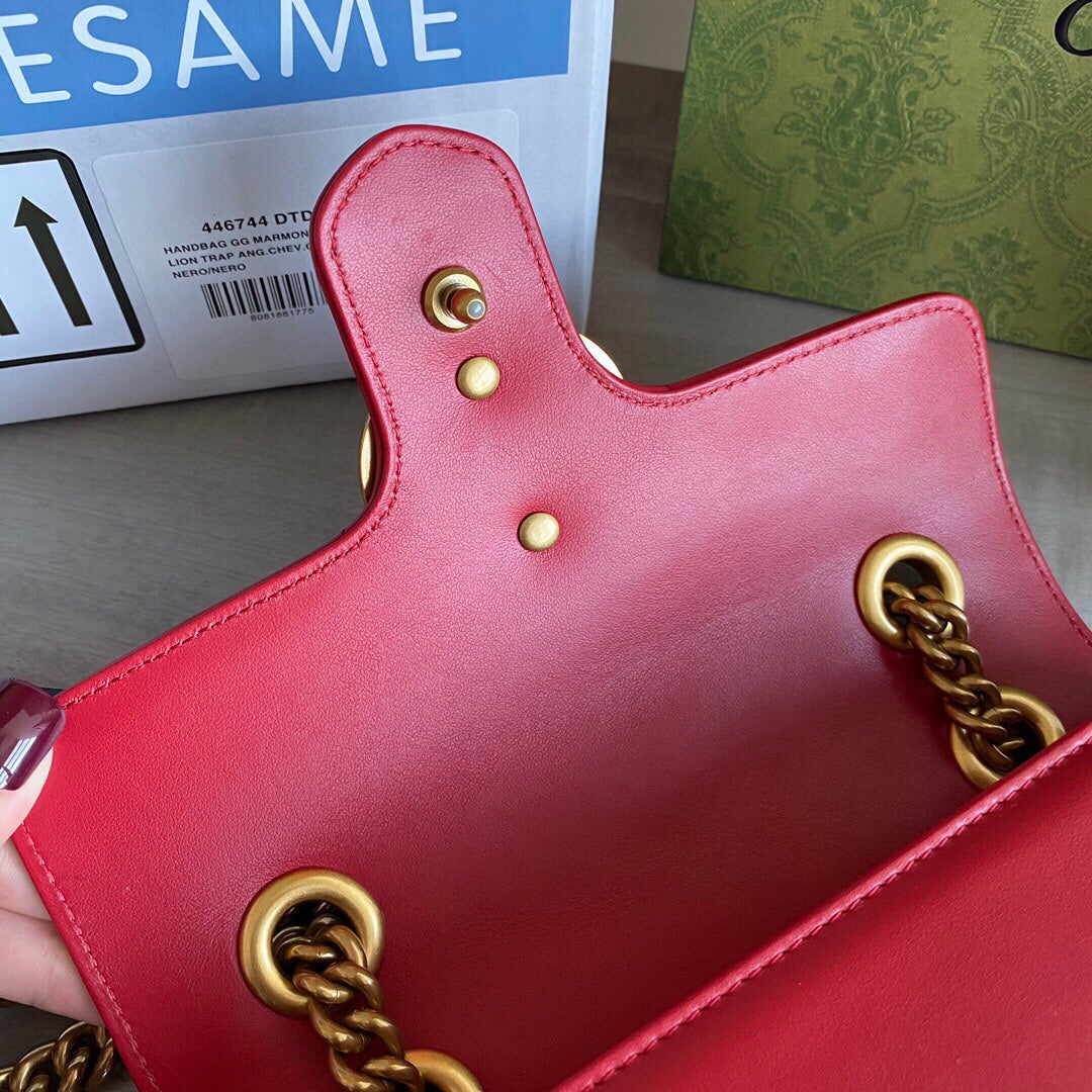 Marmont mini shoulder bag Black / White / Red / Gray Blue