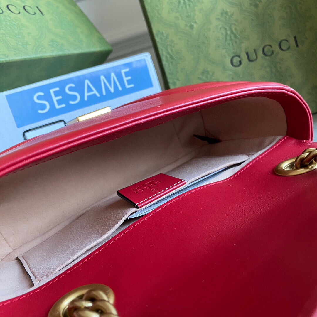 Marmont mini shoulder bag Black / White / Red / Gray Blue