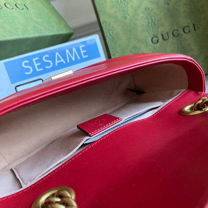 Marmont mini shoulder bag Black / White / Red / Gray Blue