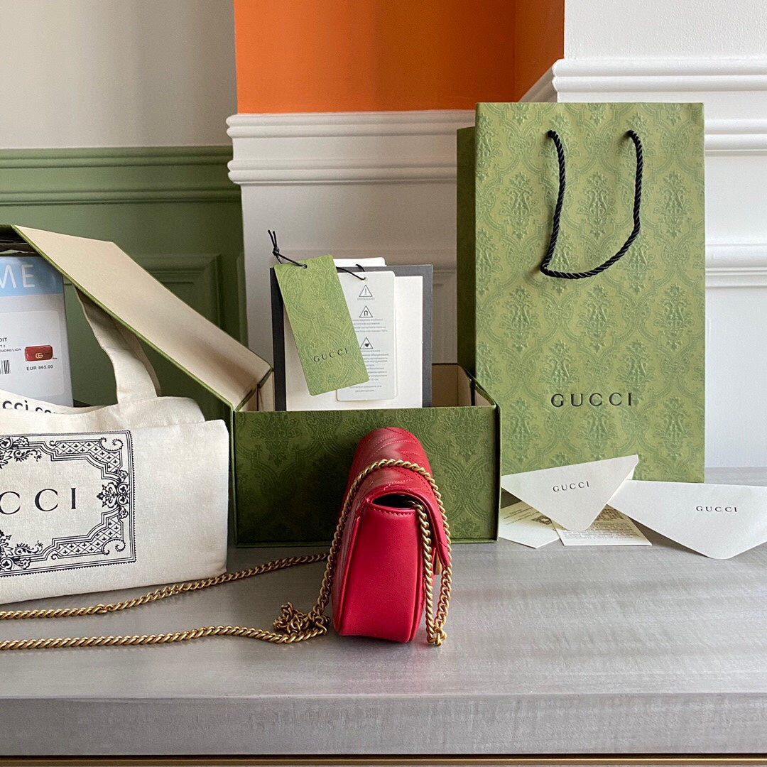 Marmont super mini bag Black / White / Red / Gray Blue