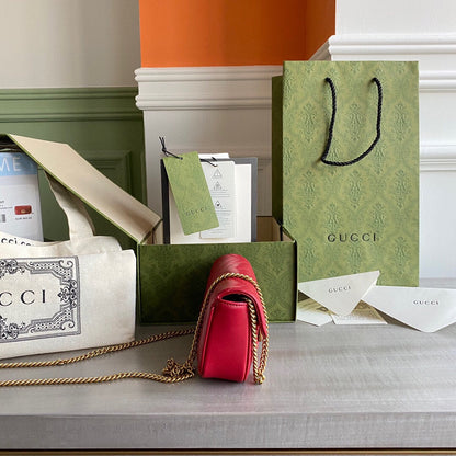 Marmont super mini bag Black / White / Red / Gray Blue