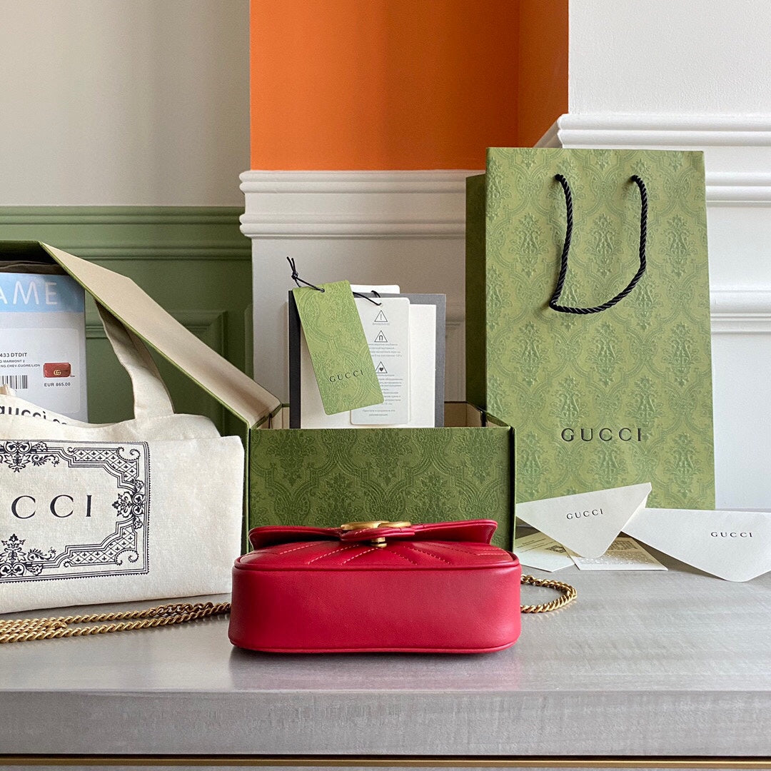 Marmont super mini bag Black / White / Red / Gray Blue