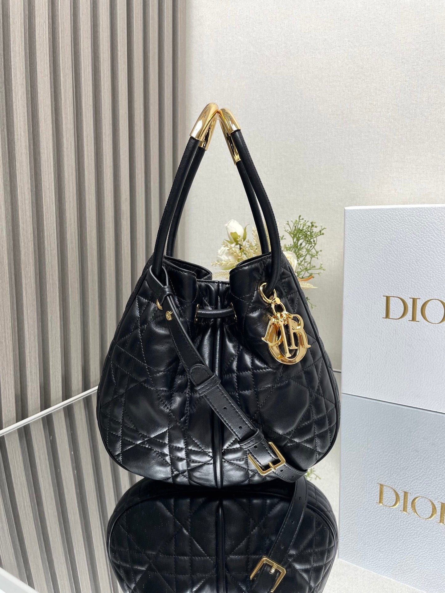 Medium  Nolita Bag Black Macrocannage Lambskin