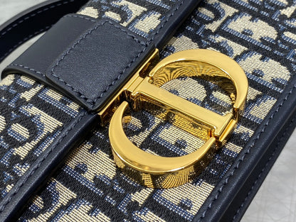 Miss Montaigne Mini Bag Blue Oblique Jacquard