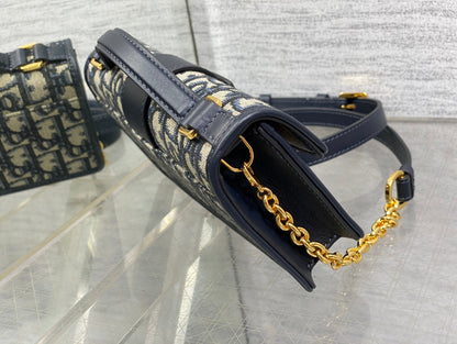 Miss Montaigne Mini Bag Blue Oblique Jacquard