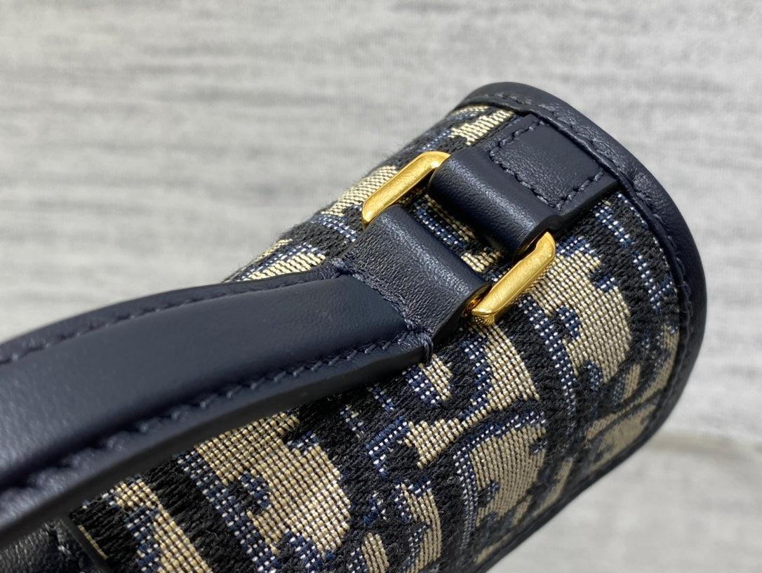 Miss Montaigne Mini Bag Blue Oblique Jacquard