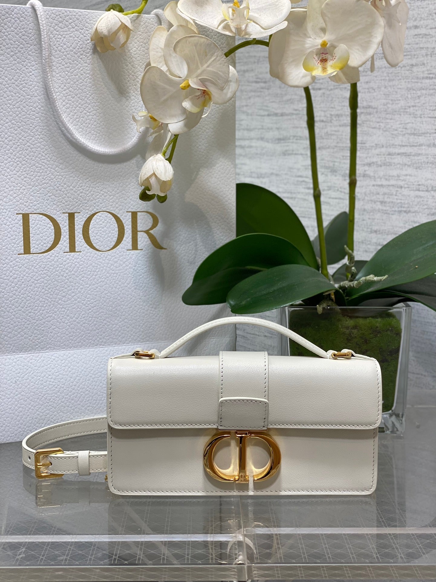 Miss Montaigne Mini Bag Latte Smooth Calfskin