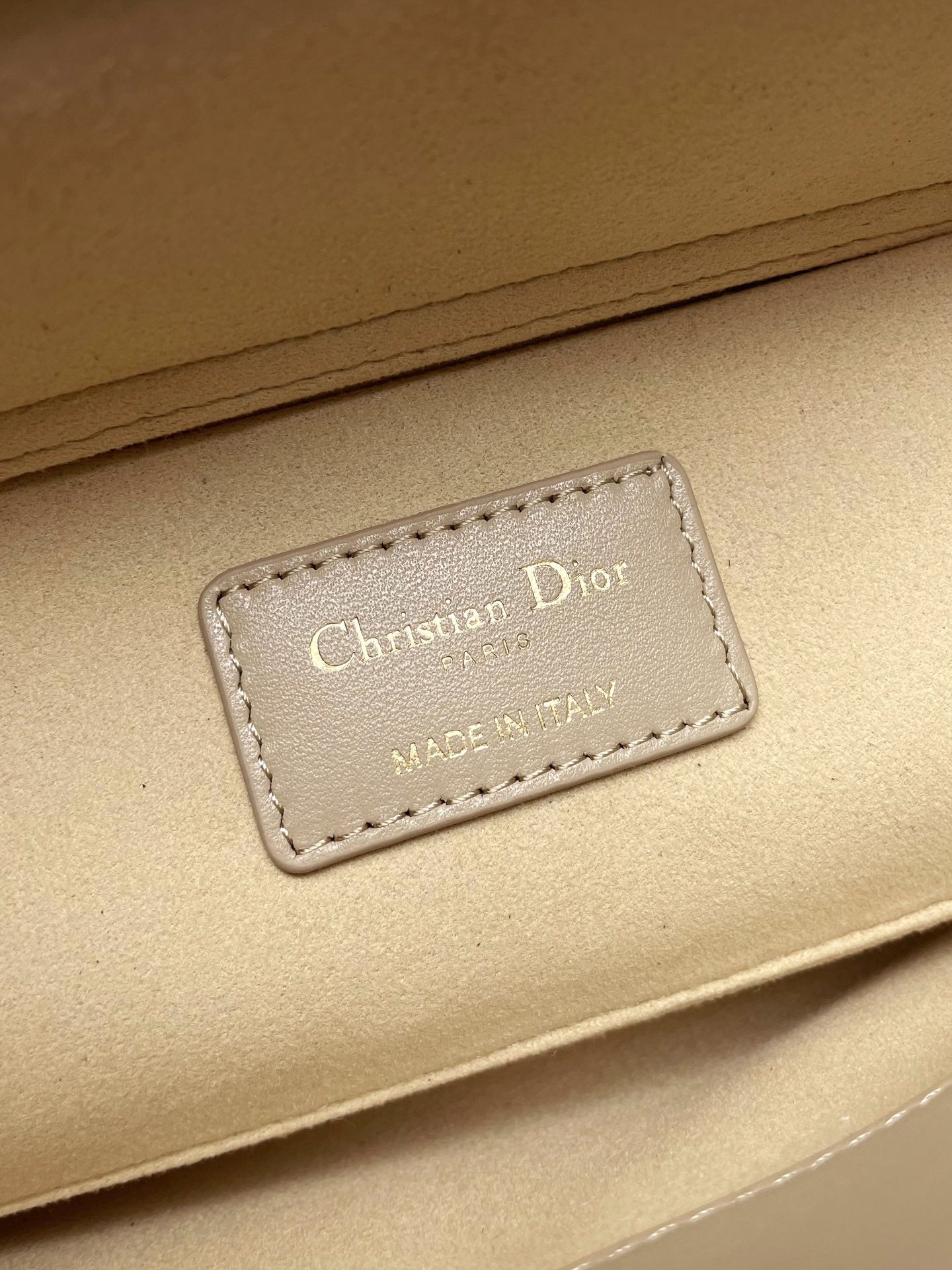 Micro / Small / Medium Lady D-Joy Bag Sand-Colored Cannage Lambskin