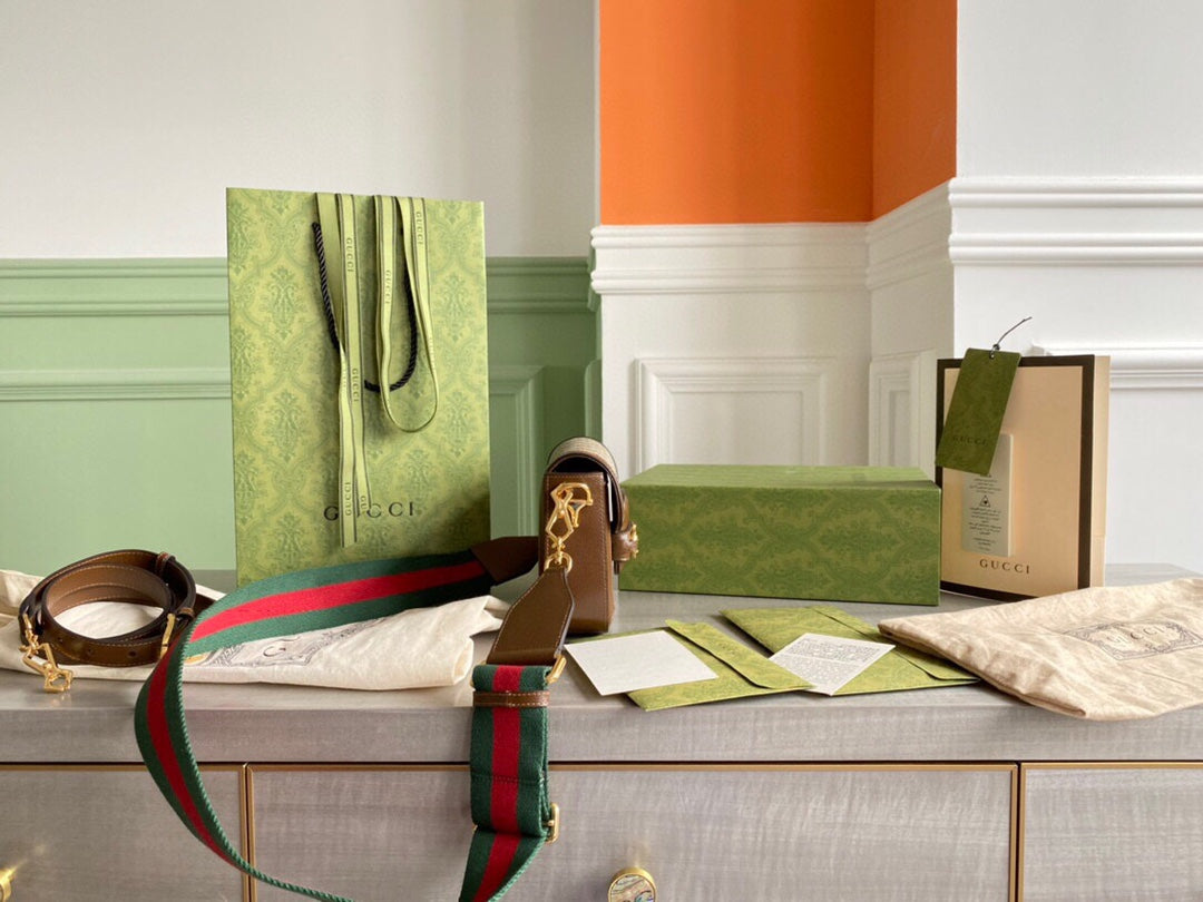 Horsebit 1955 small shoulder bag Beige and ebony