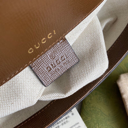 Horsebit 1955 small shoulder bag Beige and ebony