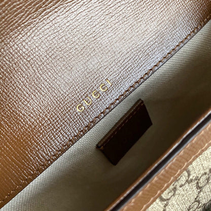 Horsebit 1955 small shoulder bag Beige and ebony