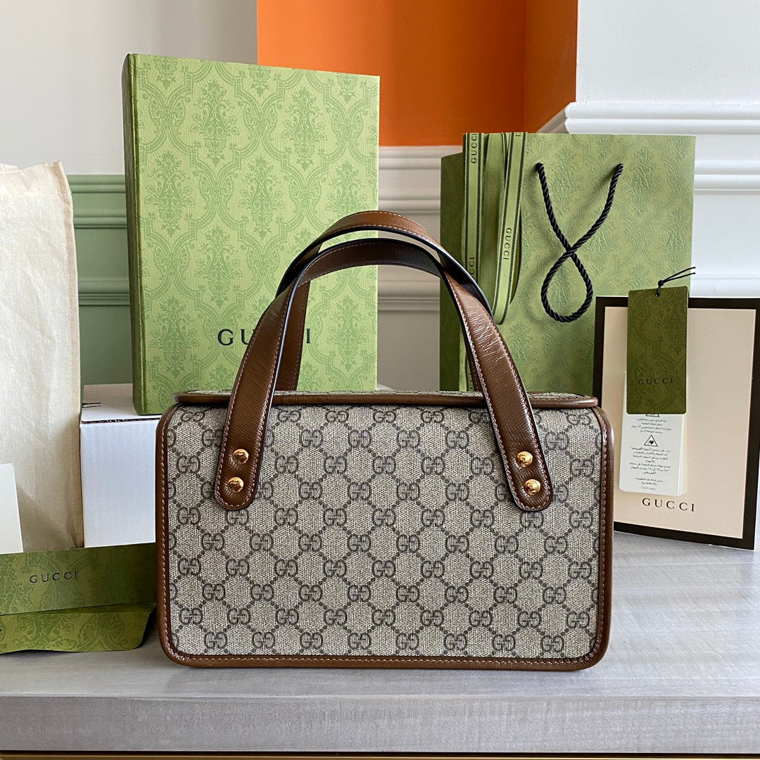 Horsebit 1955 Mini shoulder bag Beige and ebony