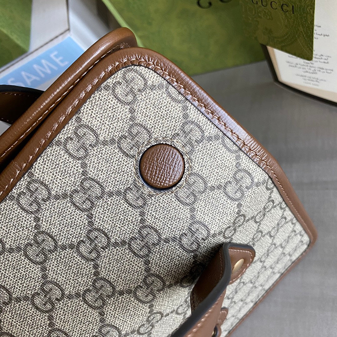 Horsebit 1955 Mini shoulder bag Beige and ebony