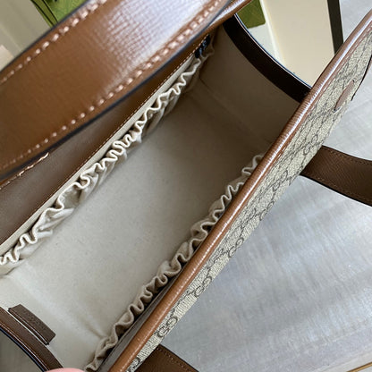 Horsebit 1955 Mini shoulder bag Beige and ebony