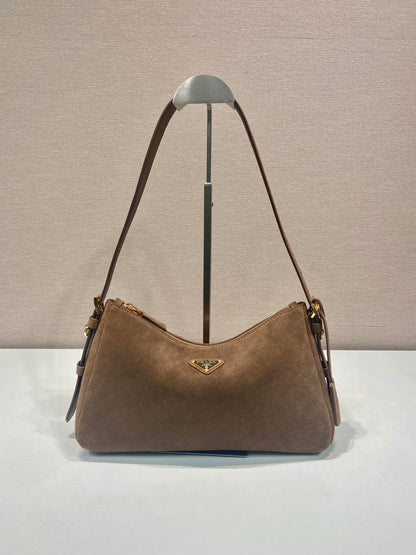 Aimée large leather shoulder bag Nubuck leather