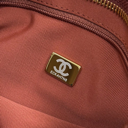 Hobo Handbag Shiny Calfskin & Gold-Tone Metal