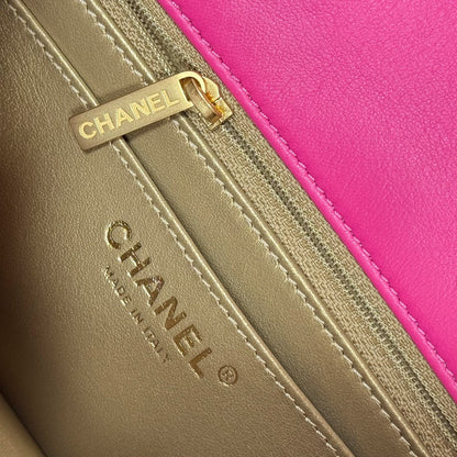 CF20 Golden Globe CLASSIC HANDBAG  Lambskin Rose Red