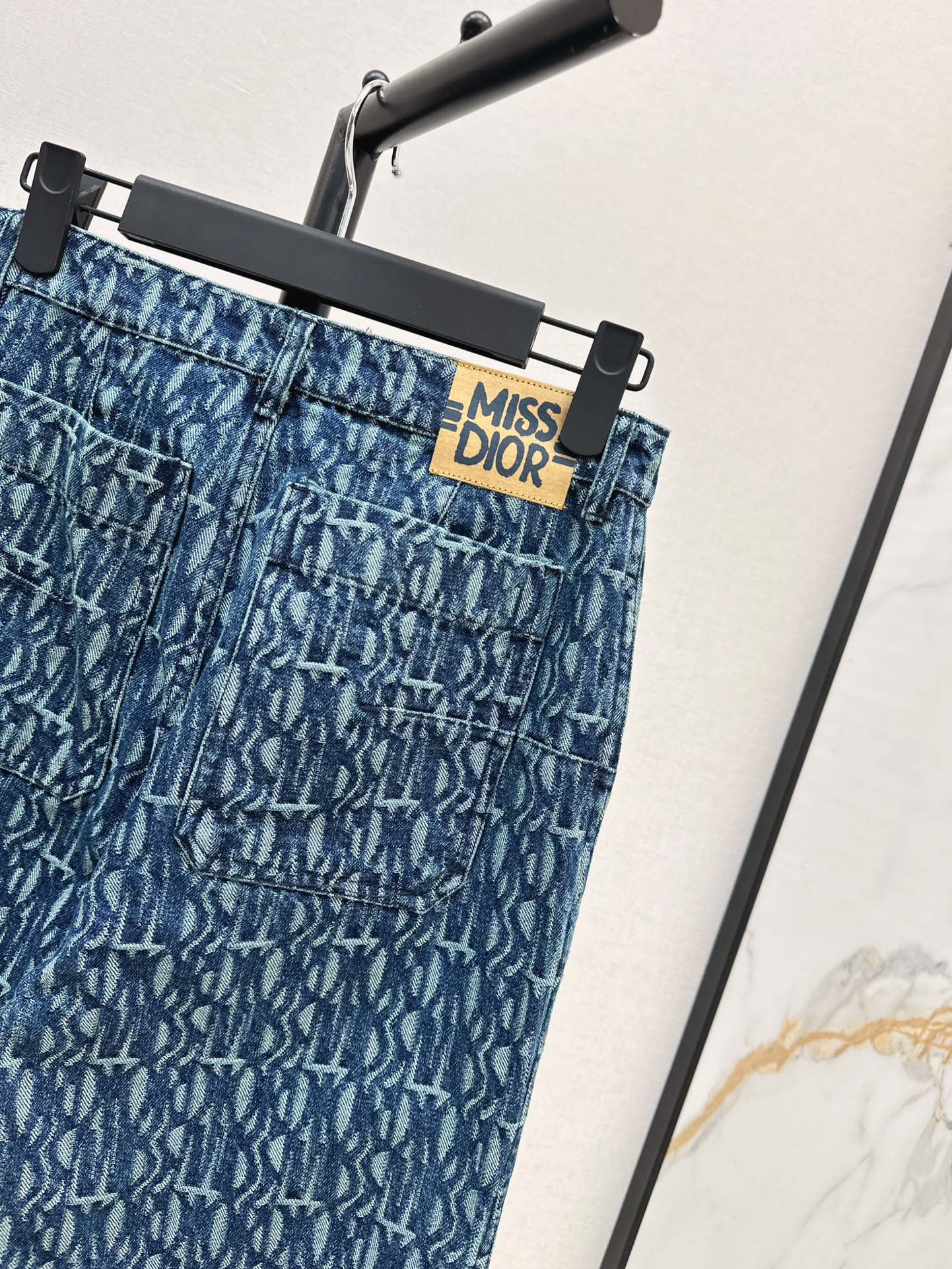 D 24fw miss jacquard jeans