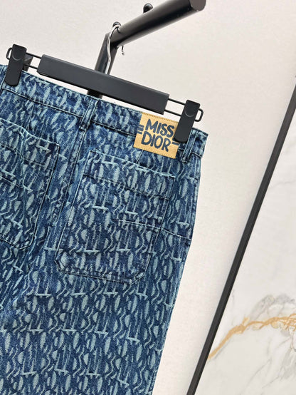 D 24fw miss jacquard jeans