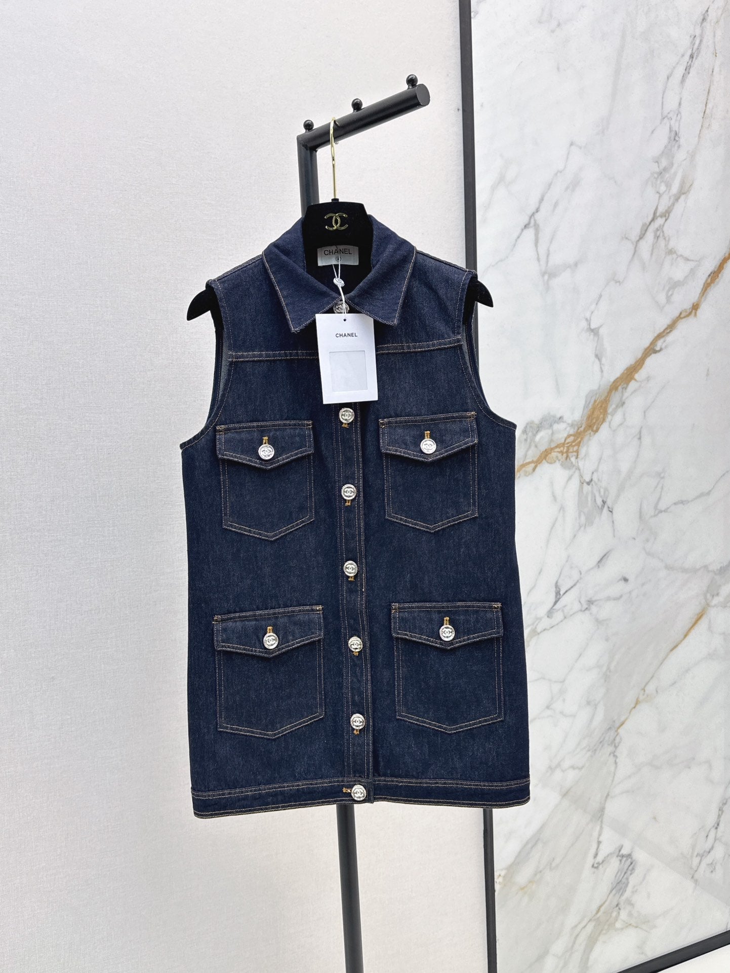 25ss denim vest