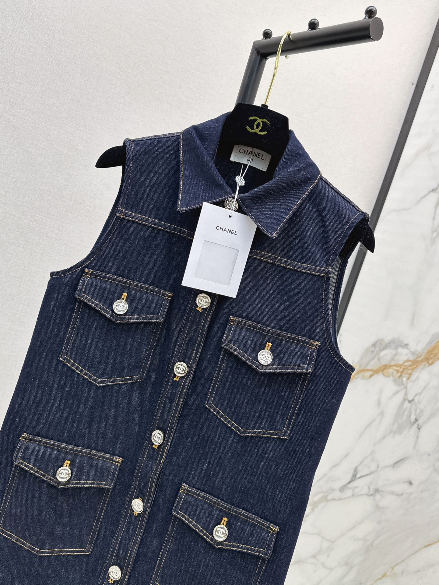 25ss denim vest