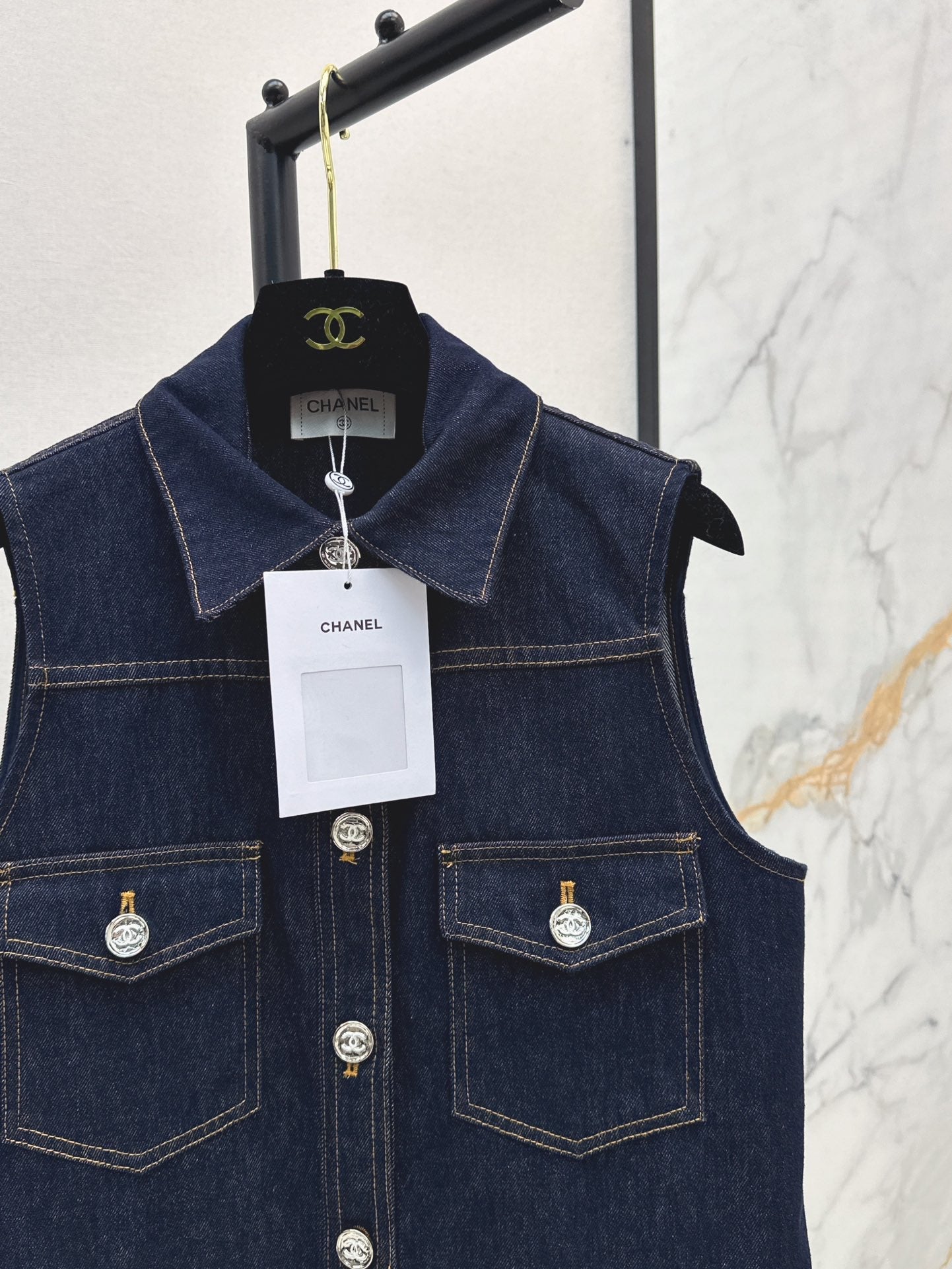 25ss denim vest