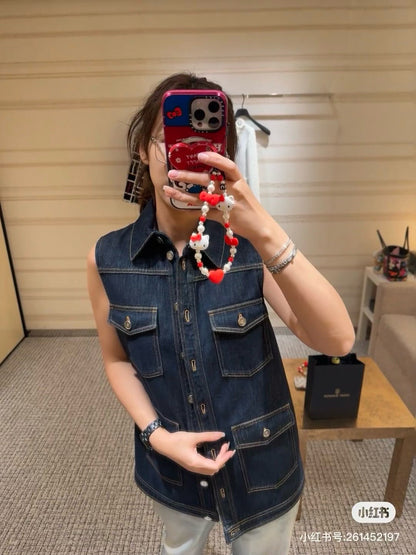 25ss denim vest