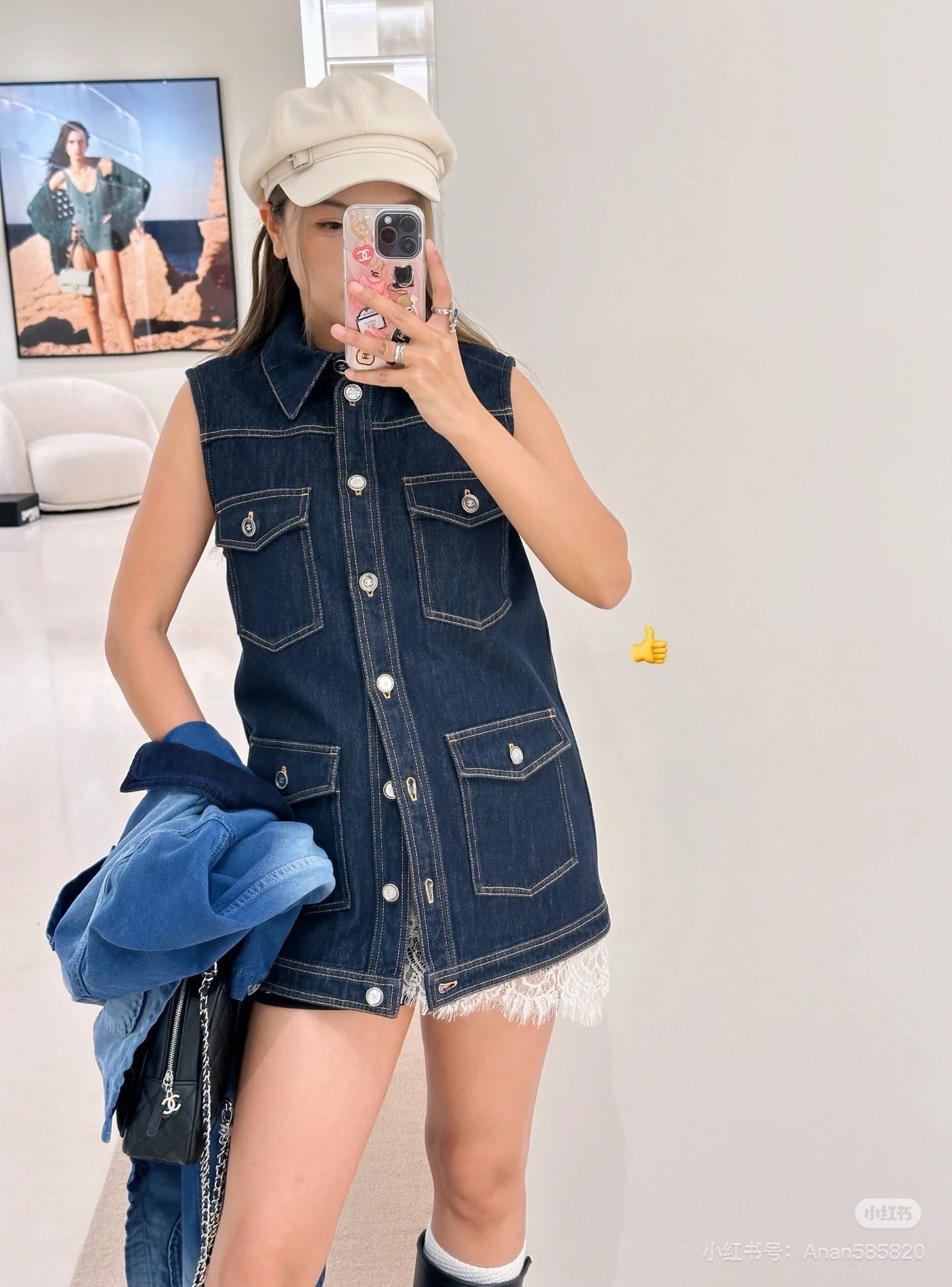 25ss denim vest