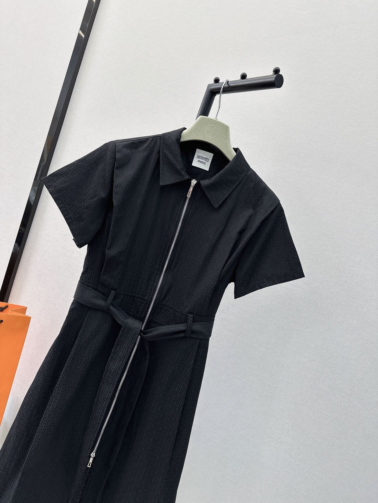 h 25ss jacquard shirt dress