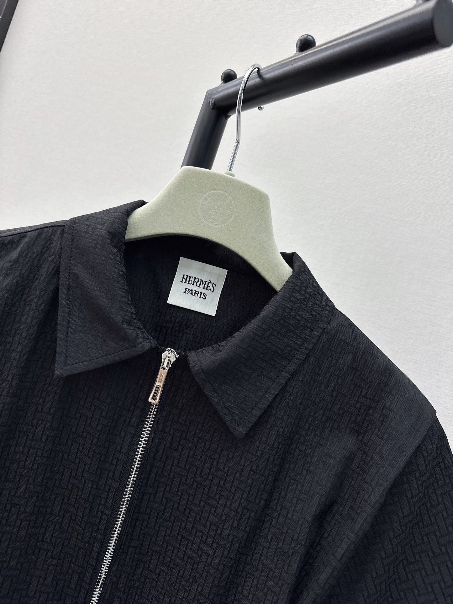 h 25ss jacquard shirt dress