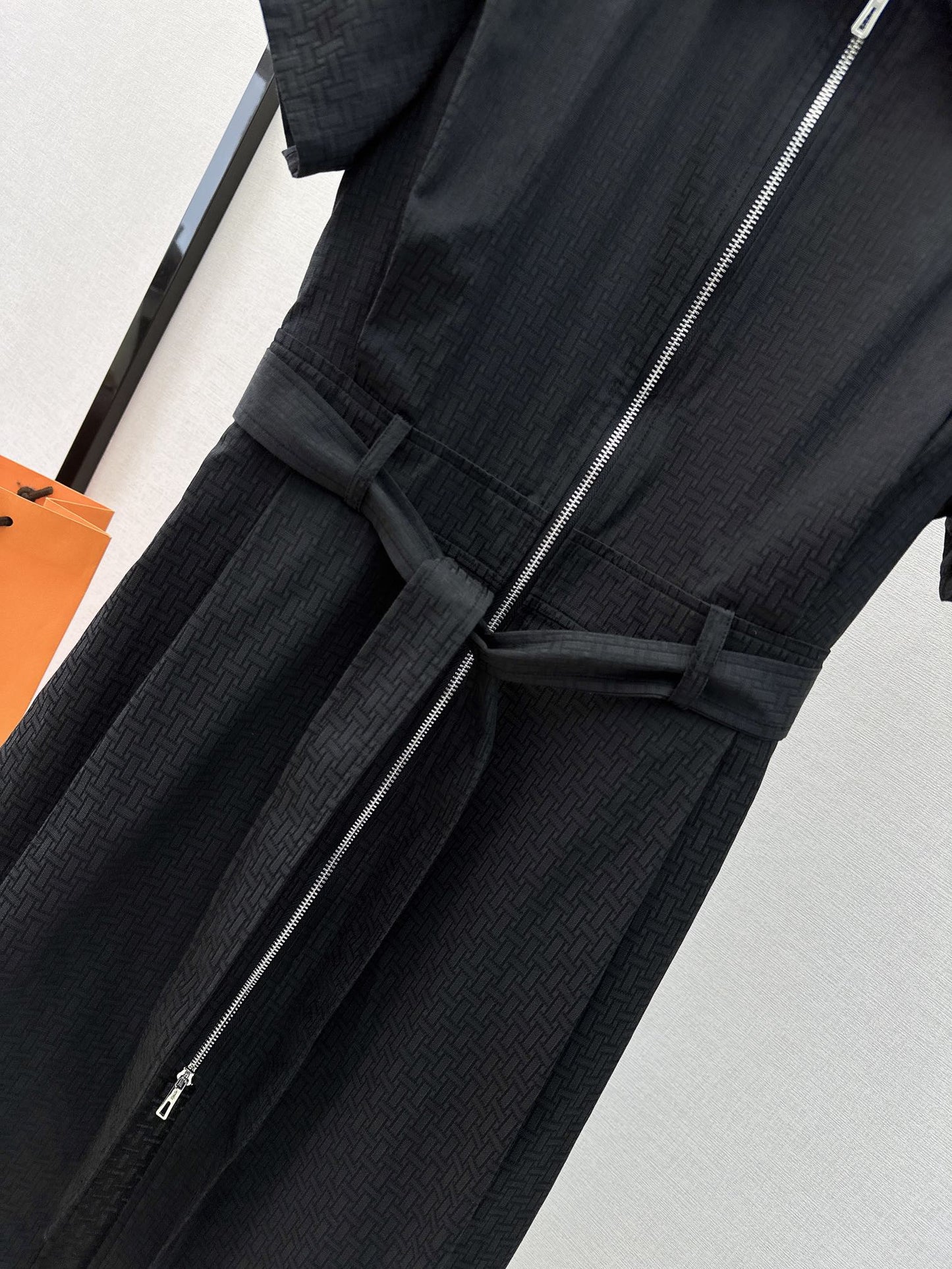 h 25ss jacquard shirt dress