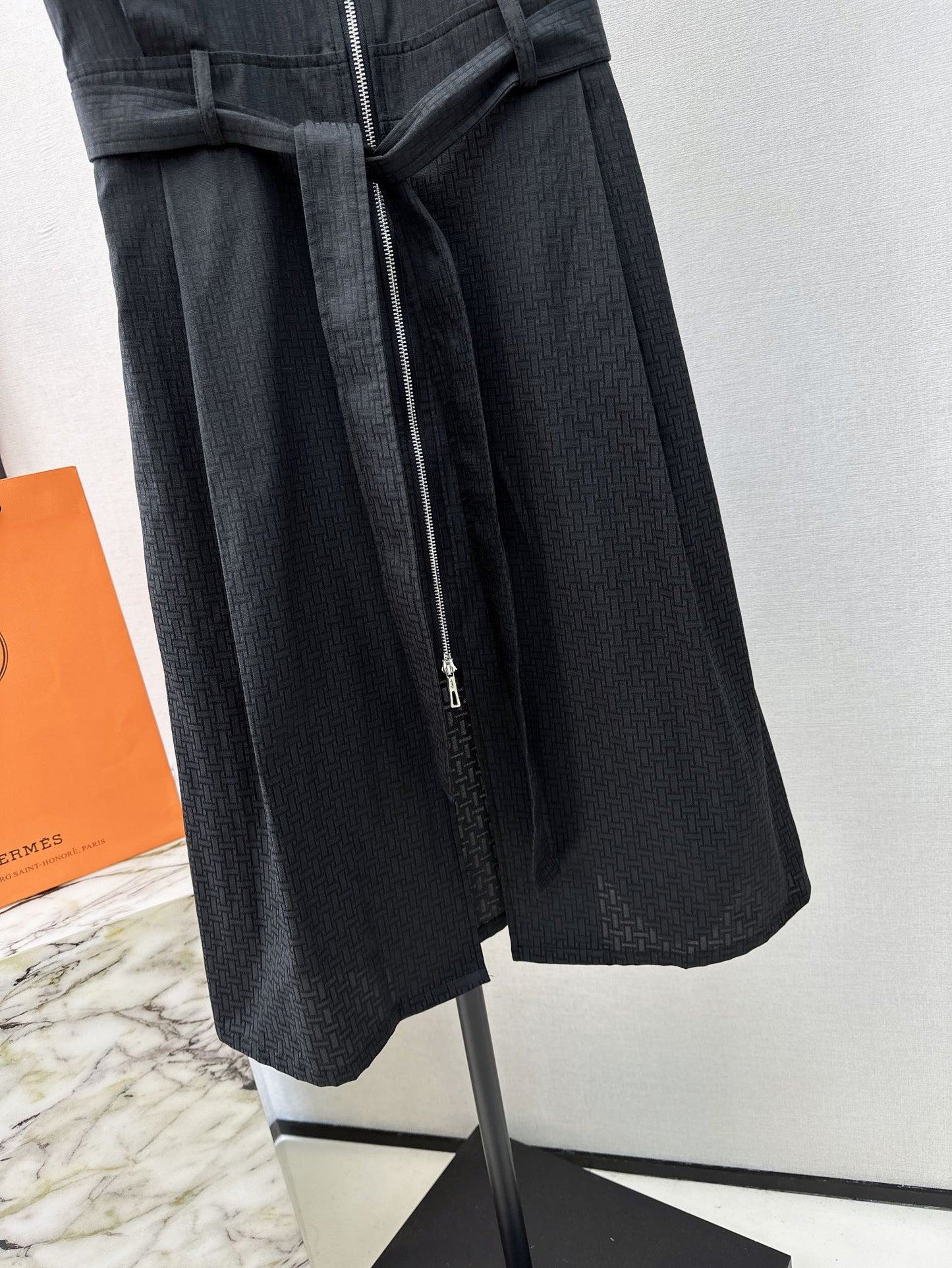 h 25ss jacquard shirt dress