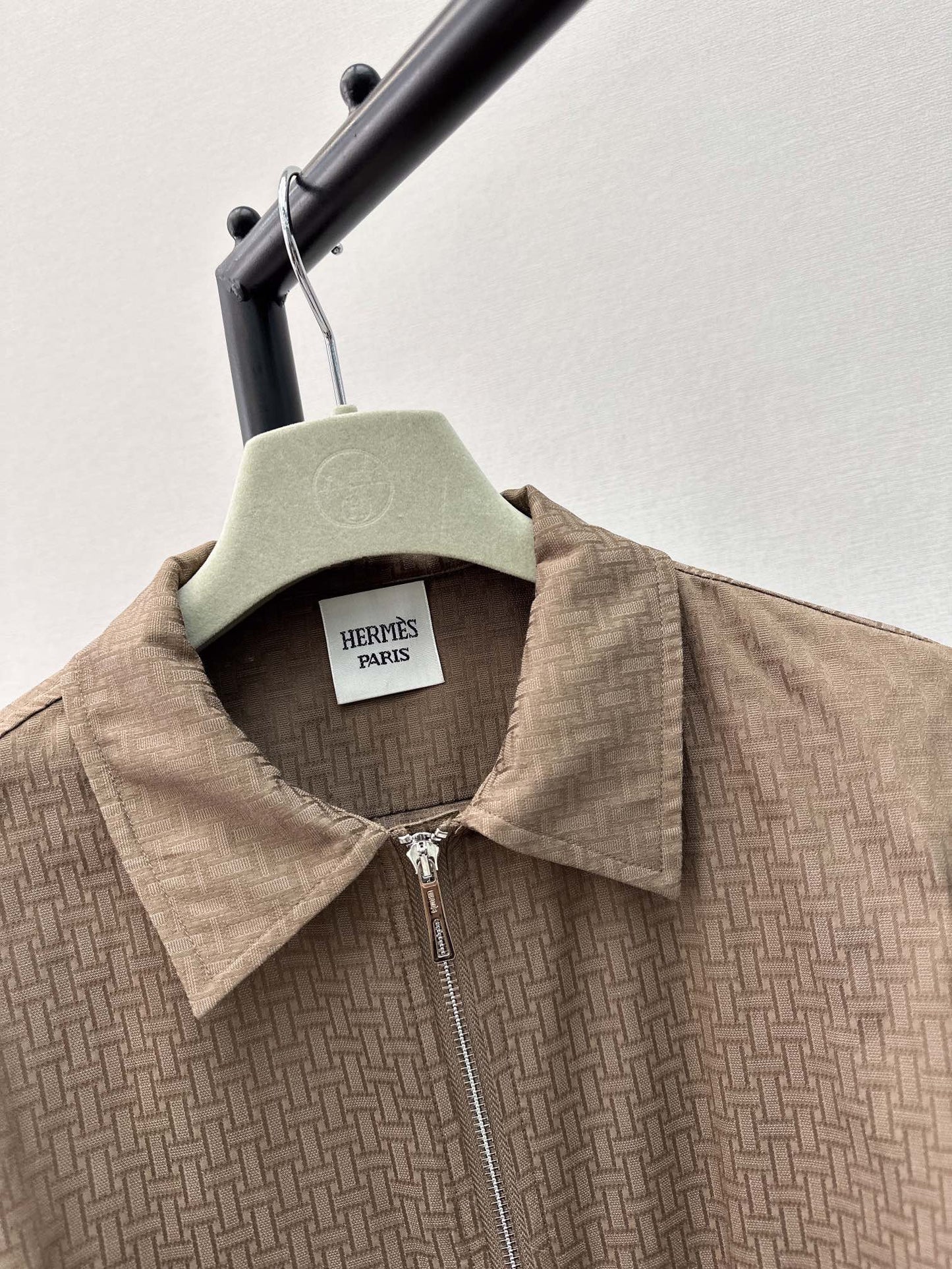 h 25ss jacquard shirt dress