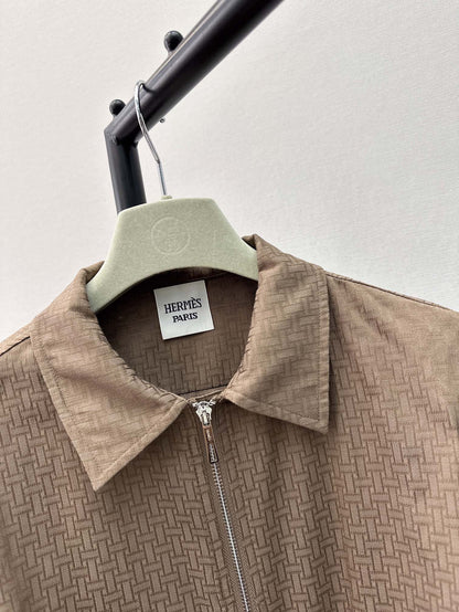 h 25ss jacquard shirt dress