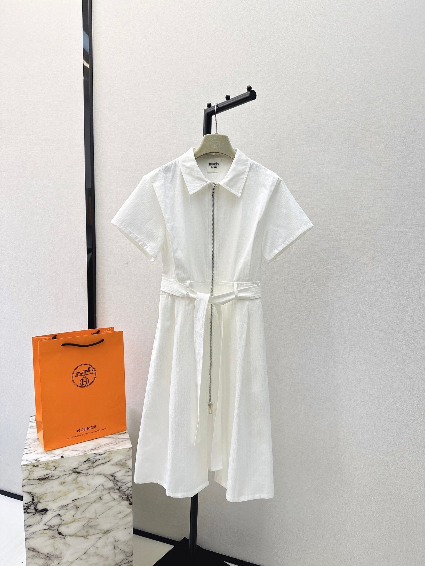 h 25ss jacquard shirt dress